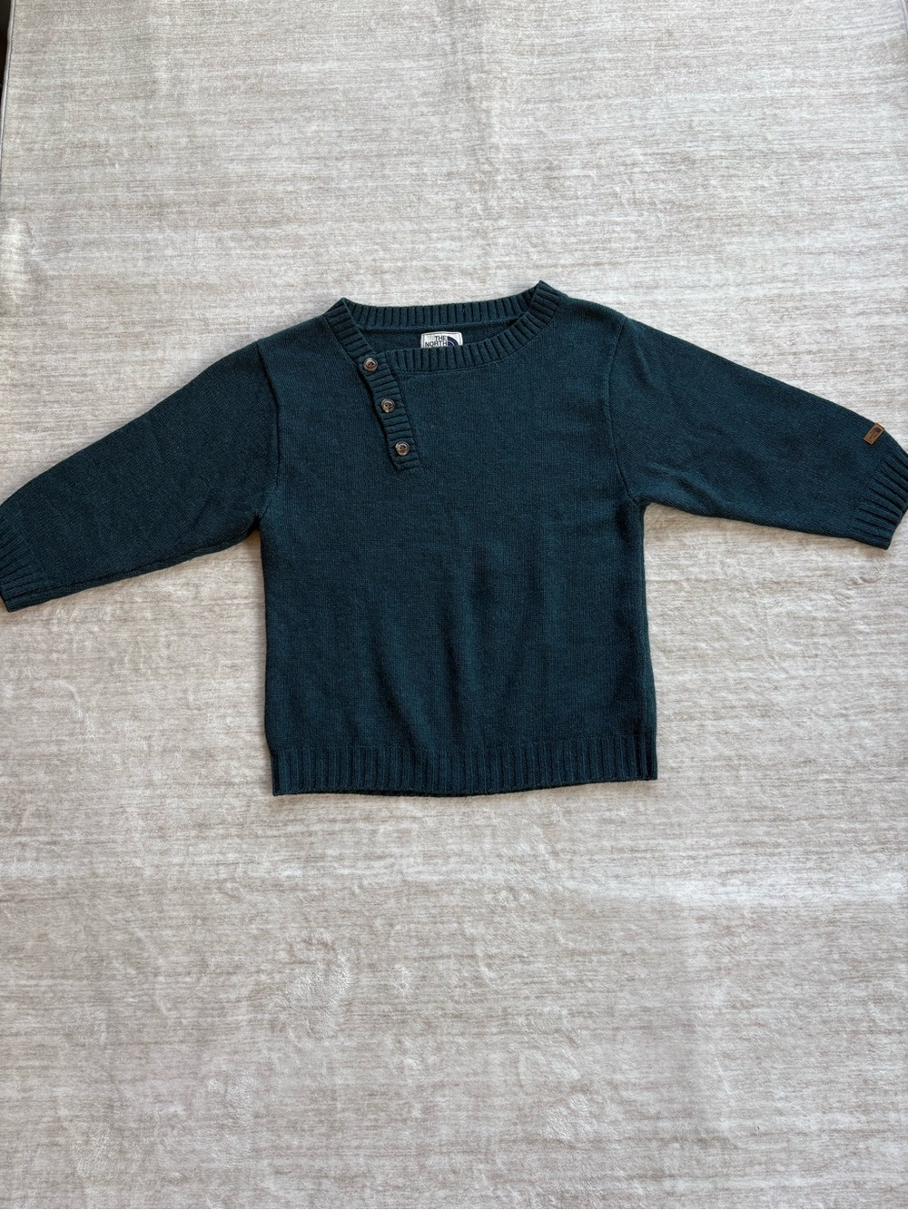 The North Face Women’s Wool Teal Button-Neck Sweater Size: Small